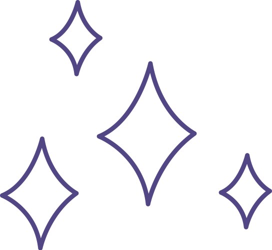 Stars lined doodle Royalty Free Vector Image VectorStock