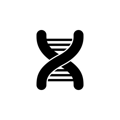 Dna flat icon Royalty Free Vector Image - VectorStock