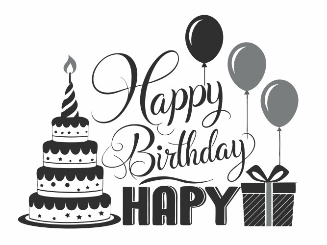 Happy Birthday Silhouette Vector Images (over 18,000)