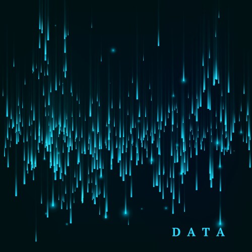 random generated data block stream abstract vector image