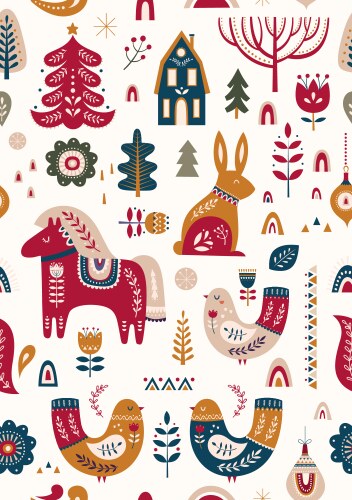 Cute african animals childish seamless pattern Vector Image