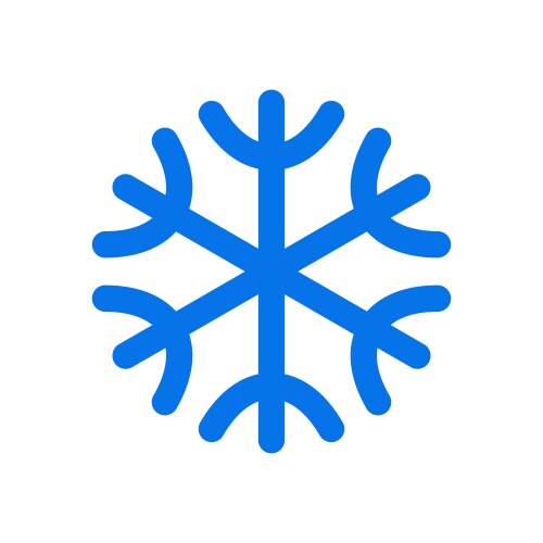 Simple snowflake Vector Images & Graphics for Commercial Use | VectorStock