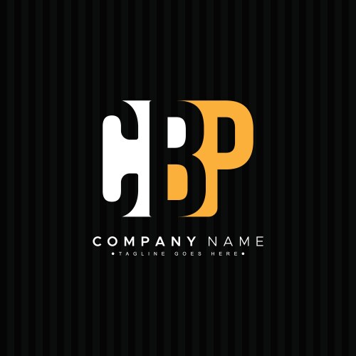 Monogram letters initial logo design cbp – Royalty-Free Vector ...