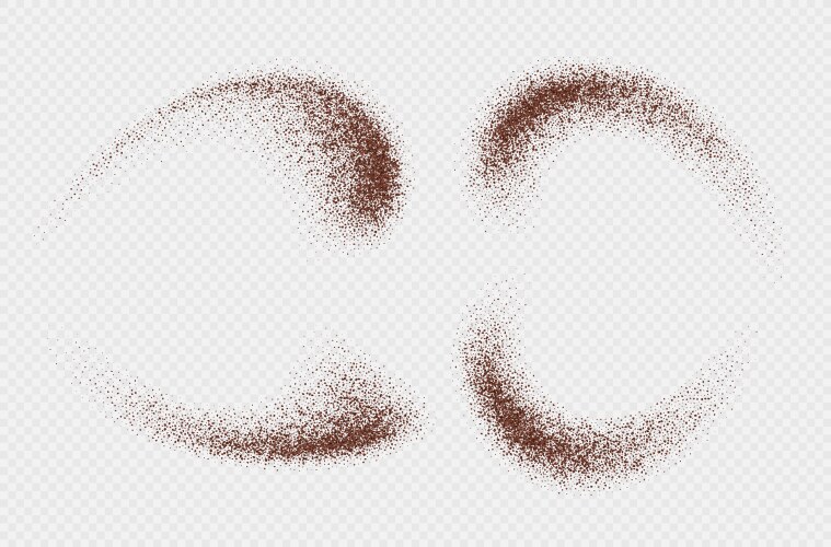 Coffee or chocolate powder flying dust particles – Royalty-Free Vector ...