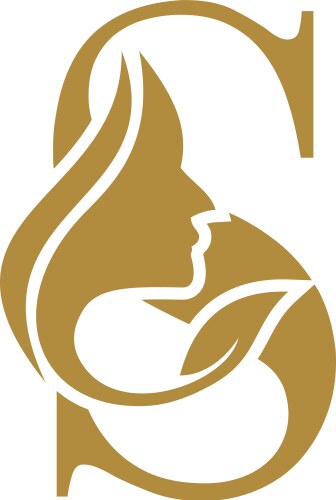 Initial s face beauty logo design templates Vector Image