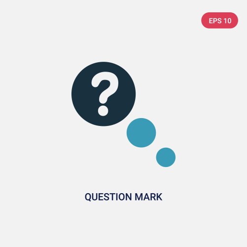 Two color question mark icon from user interface vektorbild