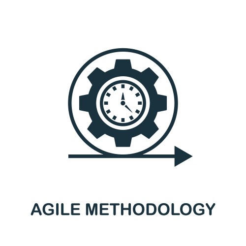 Agile methodology icon simple element from app vector image
