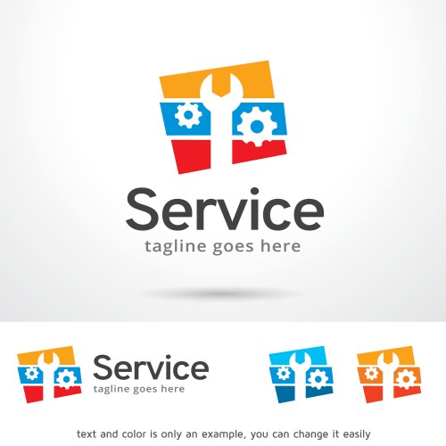 service logo template vector image