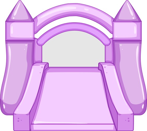 bouncy inflatable castle cartoon vector image