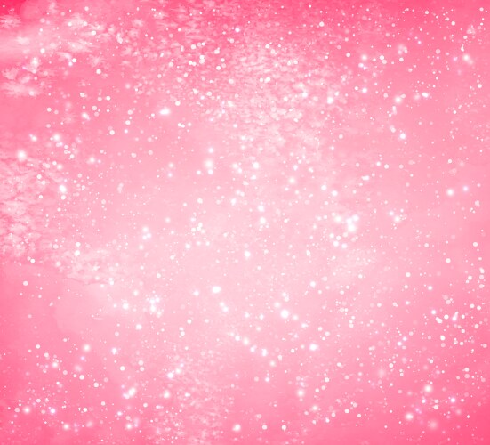 Pink Watercolor Glitter Background Vector Image