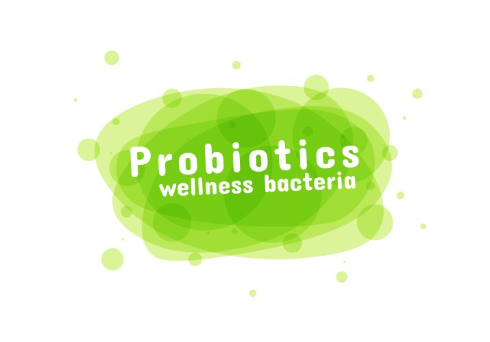 probiotics bacteria logo vector image