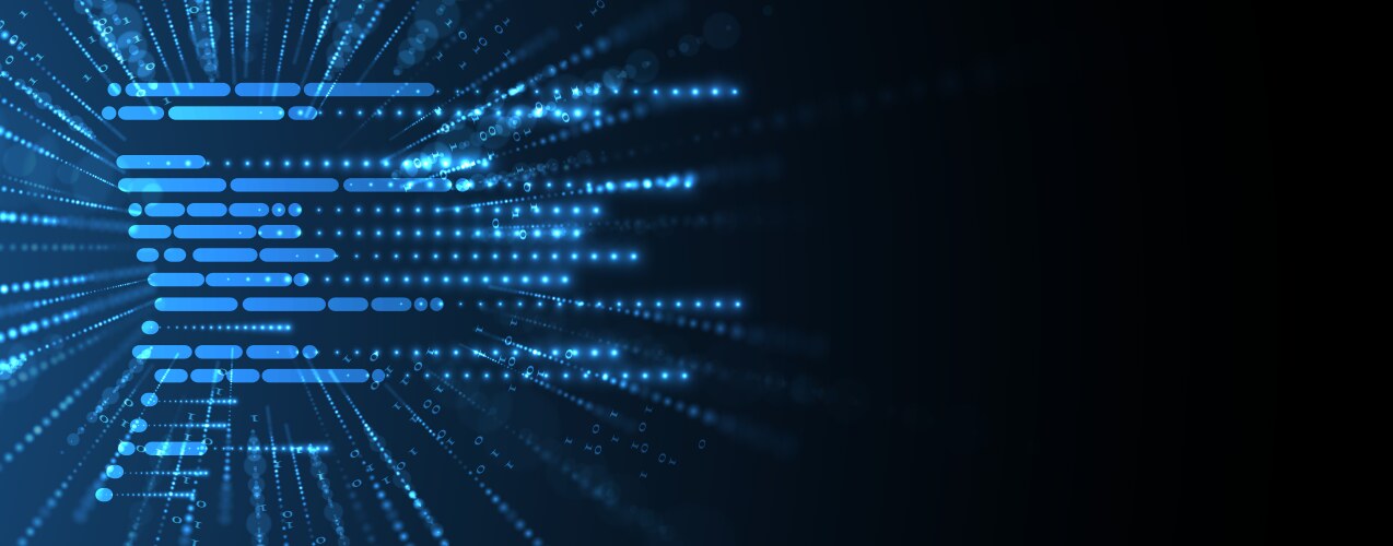 Abstract patterns in the language of machines vector image