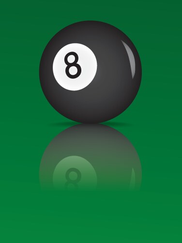 8 ball Royalty Free Vector Image - VectorStock