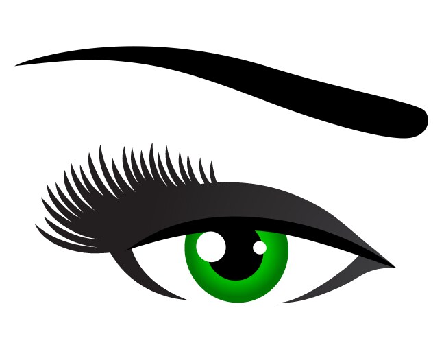 Green eye icon Royalty Free Vector Image - VectorStock