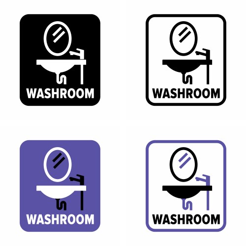 Washroom Icons - Hygiene & Cleaning Vector Image