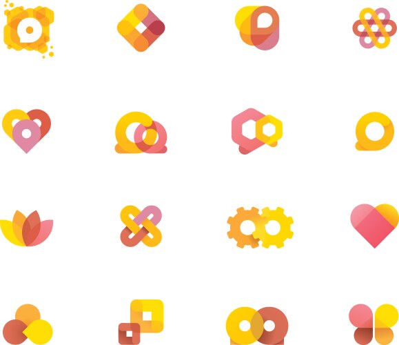 Set of abstract design elements Royalty Free Vector Image