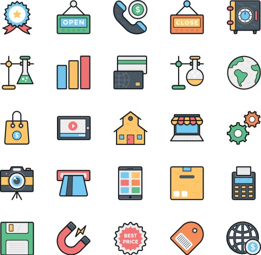 Networking web user interface and internet 3 vector image