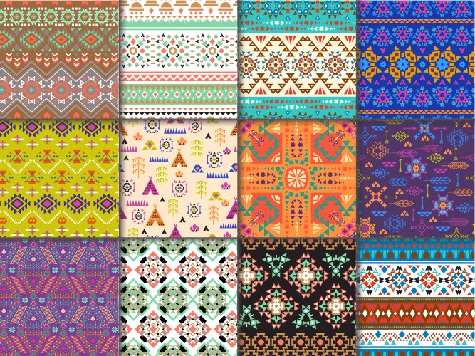 Seamless tribal texture Royalty Free Vector Image