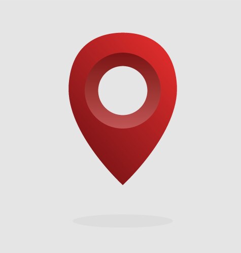 Red map pointer Royalty Free Vector Image - VectorStock