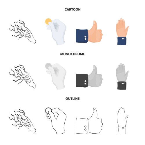 Isolated object animated and thumb icon vector image