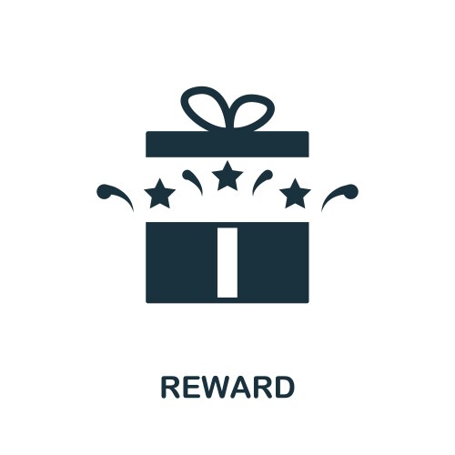 Reward icon simple element from loyalty program vector image