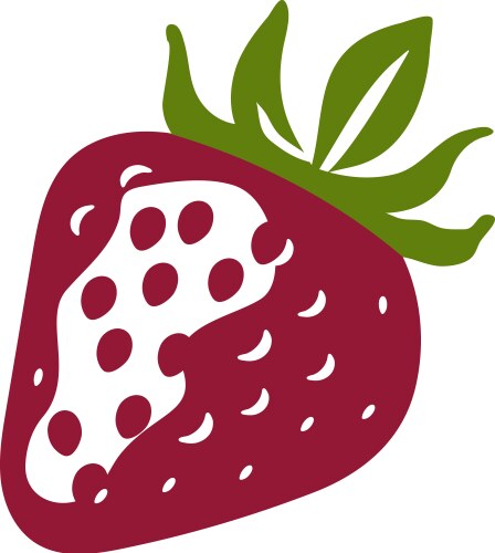 Strawberry logo Royalty Free Vector Image - VectorStock