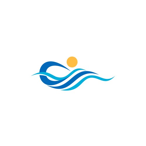 Ocean Sunset Logo Royalty Free Vector Image - VectorStock
