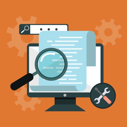 Programming and coding app development code vector image