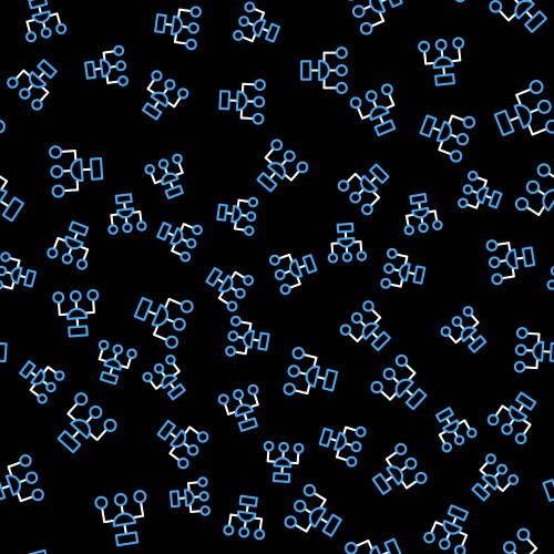 Line algorithm icon isolated seamless pattern vector image