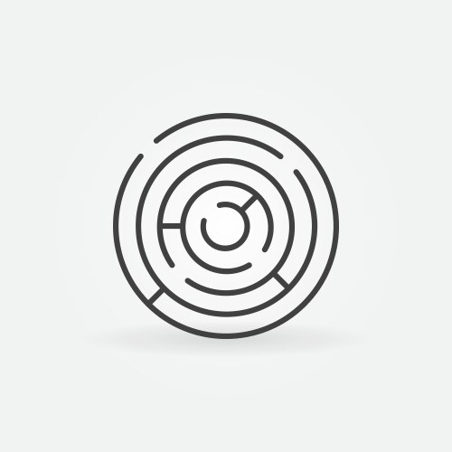 Line maze icon Royalty Free Vector Image - VectorStock