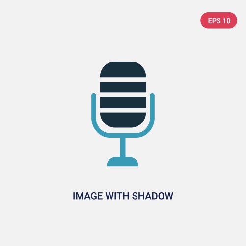 Two color image with shadow interface icon from vector image