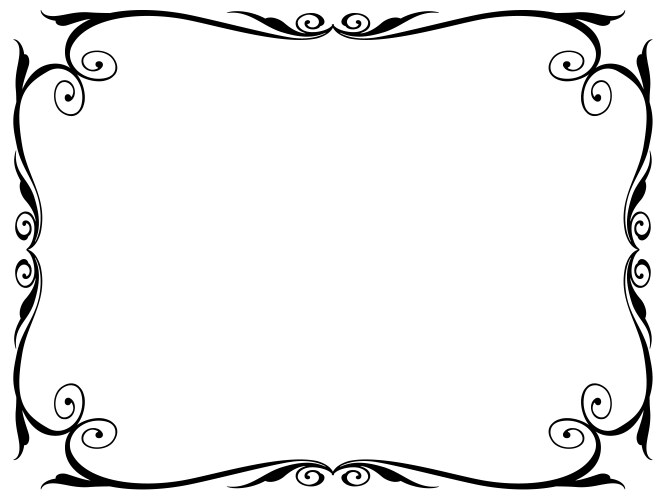 Simple ornamental decorative frame Royalty Free Vector Image