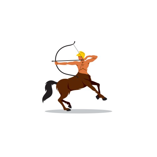 Centaur archer sign vector image