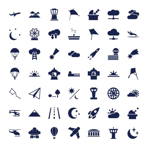 Sky icons (36168448) – Free Vector | VectorStock