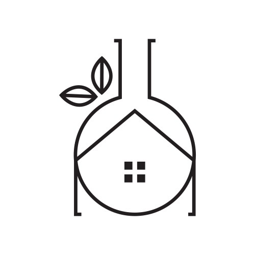 Labs home icon logo vector image