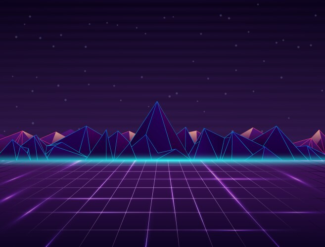 Background in style 80s Royalty Free Vector Image