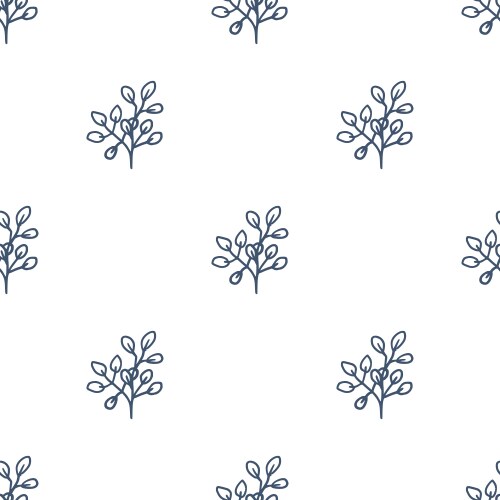 Floral Sketch Pattern Vector Image