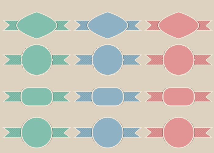 Frame labels set vintage Royalty Free Vector Image