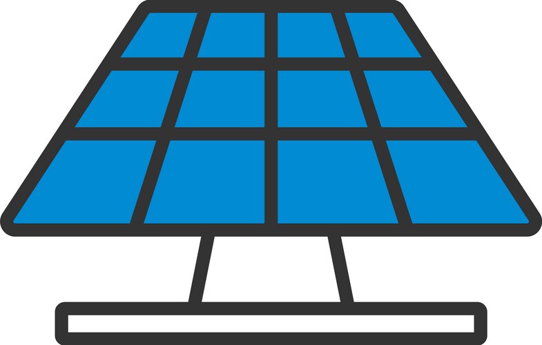 Solar panel cartoon Royalty Free Vector Image - VectorStock