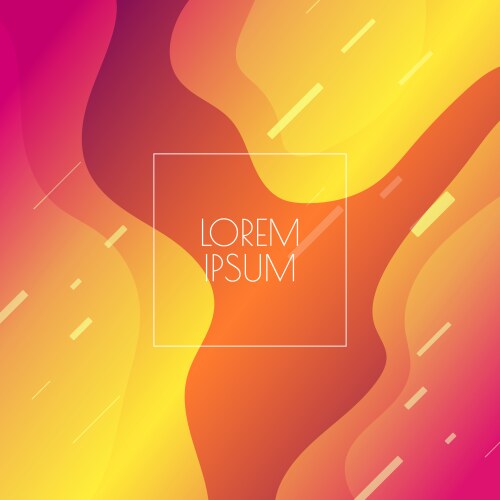 Yellow orange fluid gradient background Royalty Free Vector