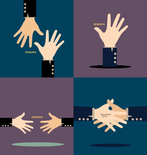 Hands vector image