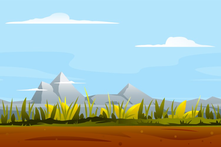 Forest landscape background Royalty Free Vector Image