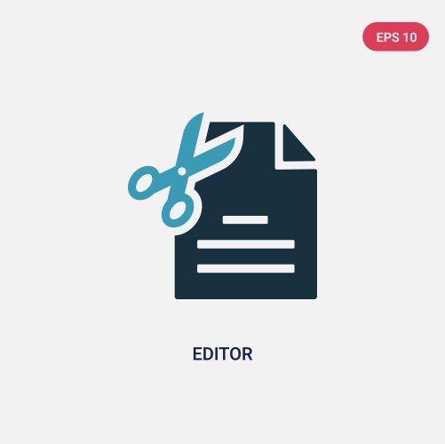 Two color editor icon from user interface concept vector image