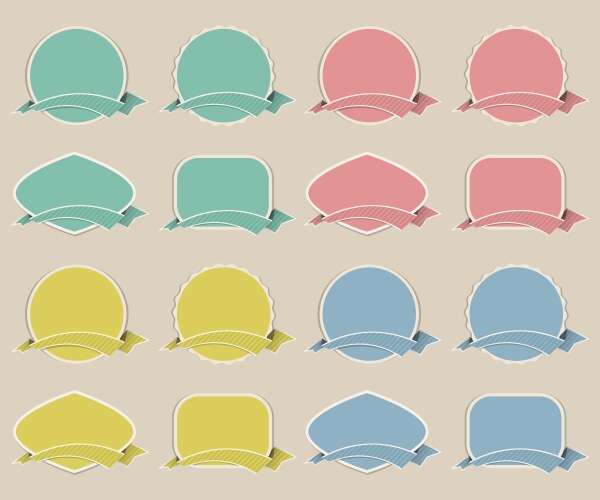 Frame labels set vintage Royalty Free Vector Image