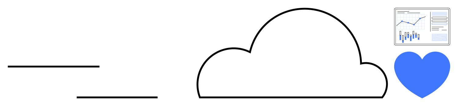 Cloud computing concept with data analytics vector image