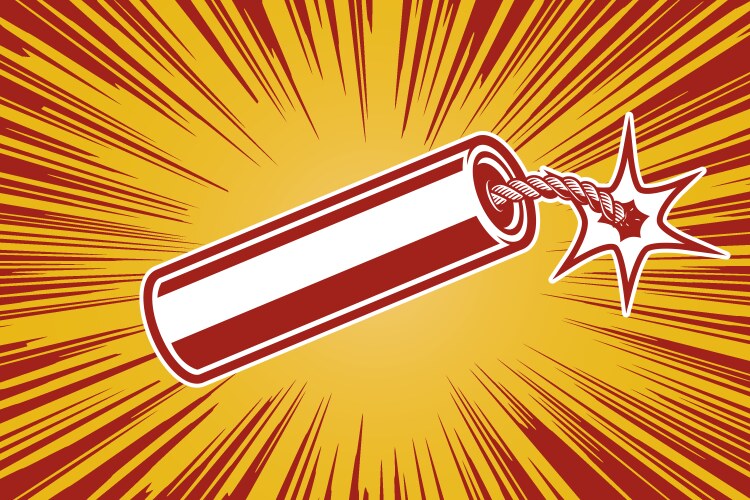 Stick of dynamite Royalty Free Vector Image - VectorStock