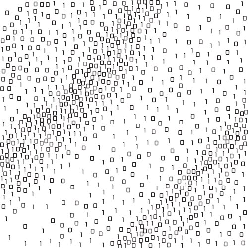 Binary computer code background vector image