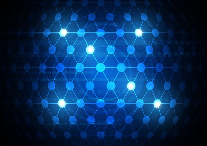 Circuit technology background with hi-tech digital vector image