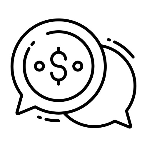 Message icon for graphic and web design vector image