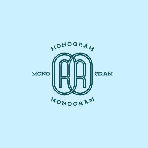 Initial letter rr wedding monogram logo design – Royalty-Free Vector ...
